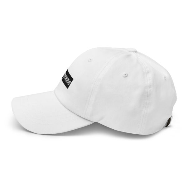 WHITE TEXT BLACK BOX ON WHITE BEARPREME HAT - Image 4