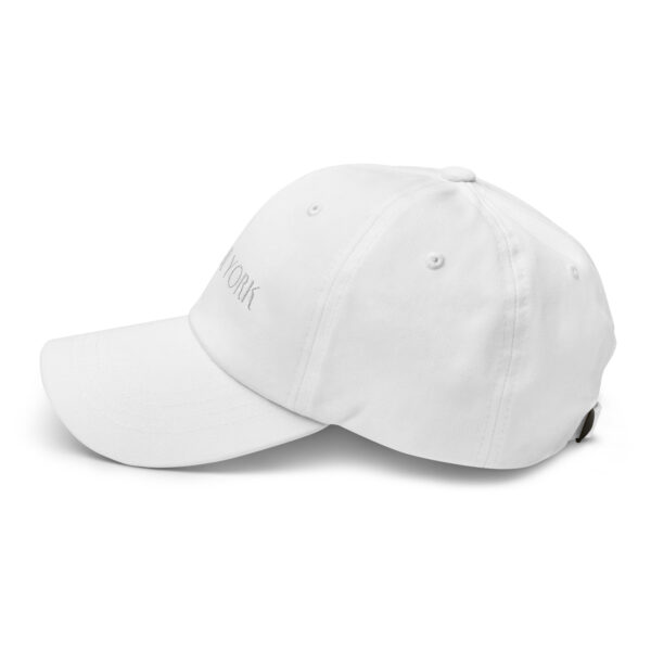 WHITE EMBROIDERED TEXT BEAR YORK HAT - Image 10