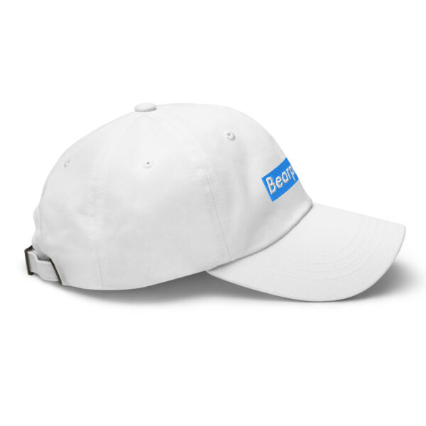 WHITE TEXT BLUE BOX ON WHITE BEARPREME HAT - Image 2