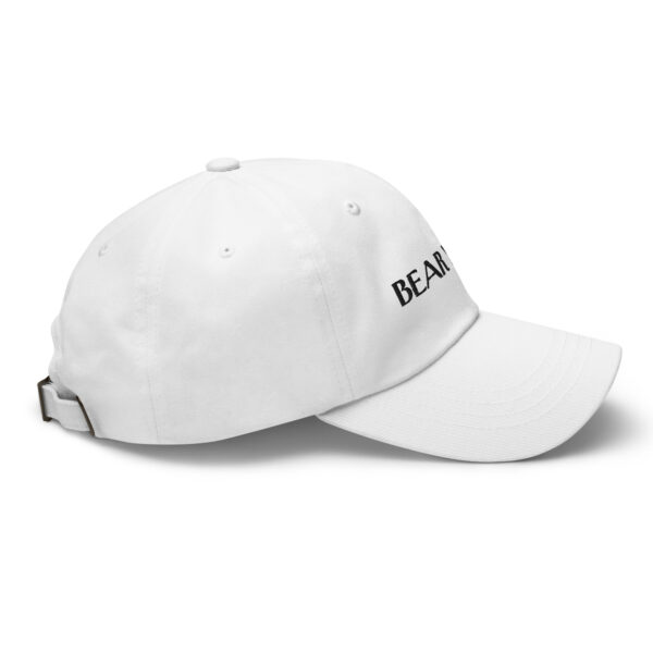 BLACK EMBROIDERED TEXT ON WHITE BEAR YORK HAT - Image 2